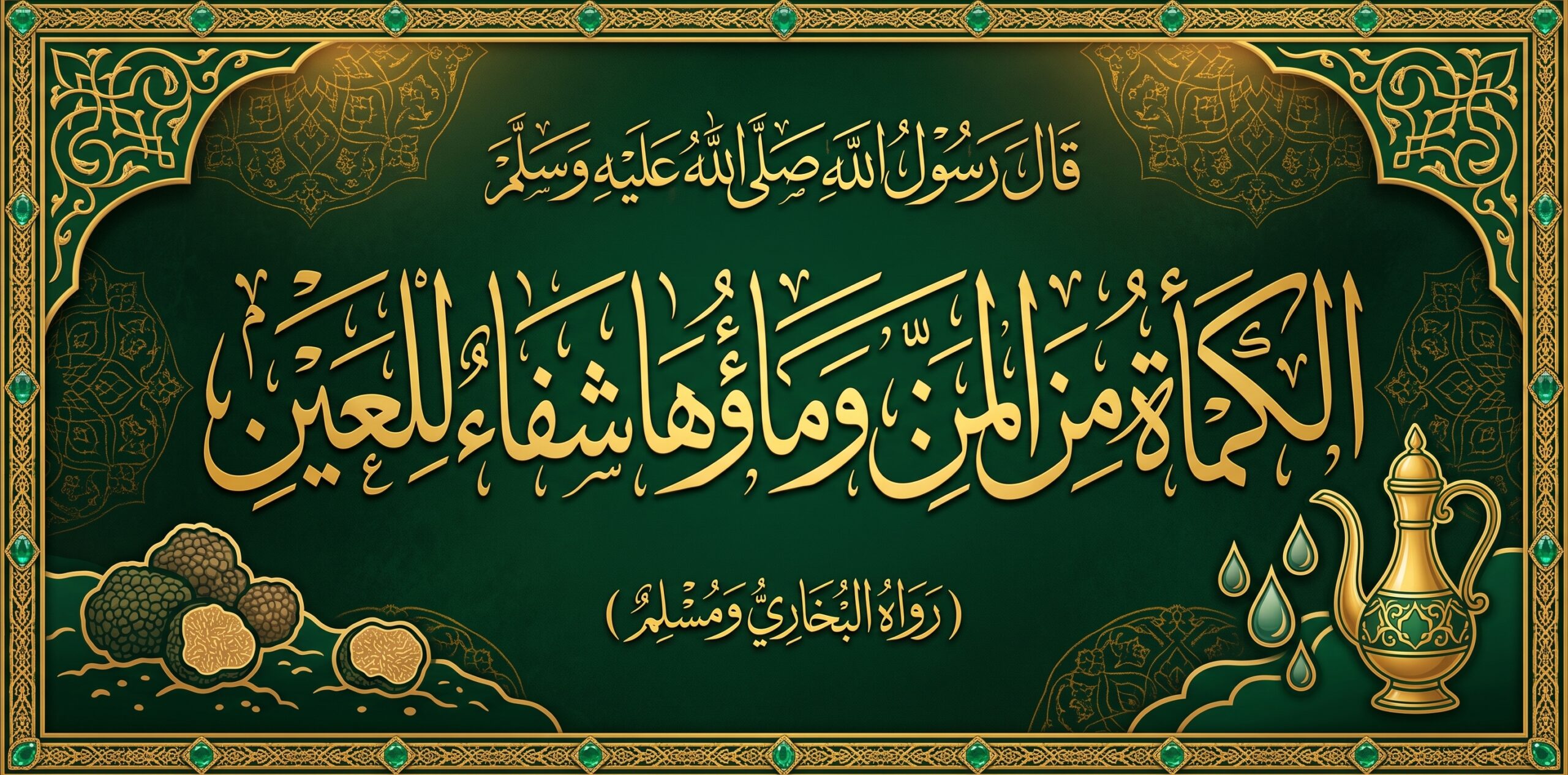 حديث نبوي عن الكمأة وماؤها شفاء للعين